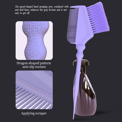 4-Piece Professional Hair Dyeing Set – Tinting Bowls with Brushes, Large Capacity Reusable DIY Hair Styling Tools