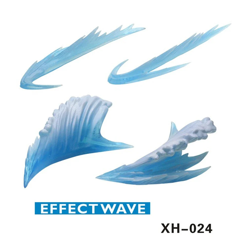 Ice & Whirlwind Flame Special Effects Scene — Luffy, Ace & Bakugou Action Figure Display Toys