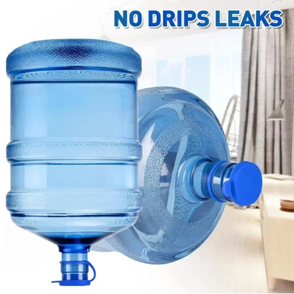 High-Quality Silicone Water Jug Cap with Inner Plug — Durable, Thick, Non-Spill Reusable Bottle Cover for Drinking Buckets