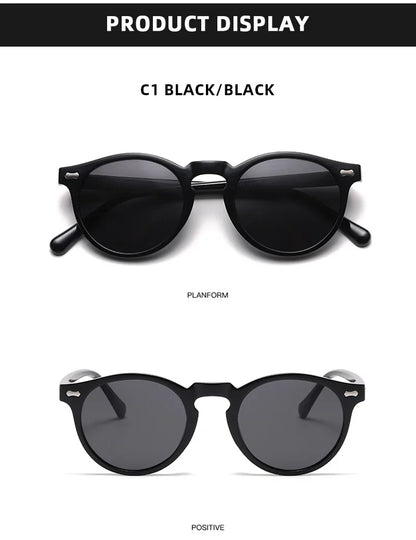 Retro Polarized Sunglasses — Small Round Vintage Shades for Men & Women