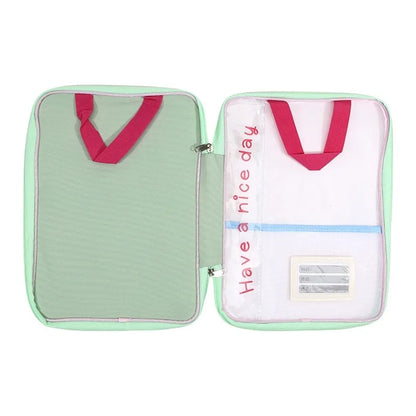 Large Capacity Waterproof Handheld Study Bag – Transparent PVC Exam & Test Paper Storage for Elementary School