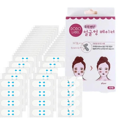 V-Lift Face Tape 10-30 Sheets - Invisible Breathable Makeup Adhesive for Facial Lifting & Chin Contouring