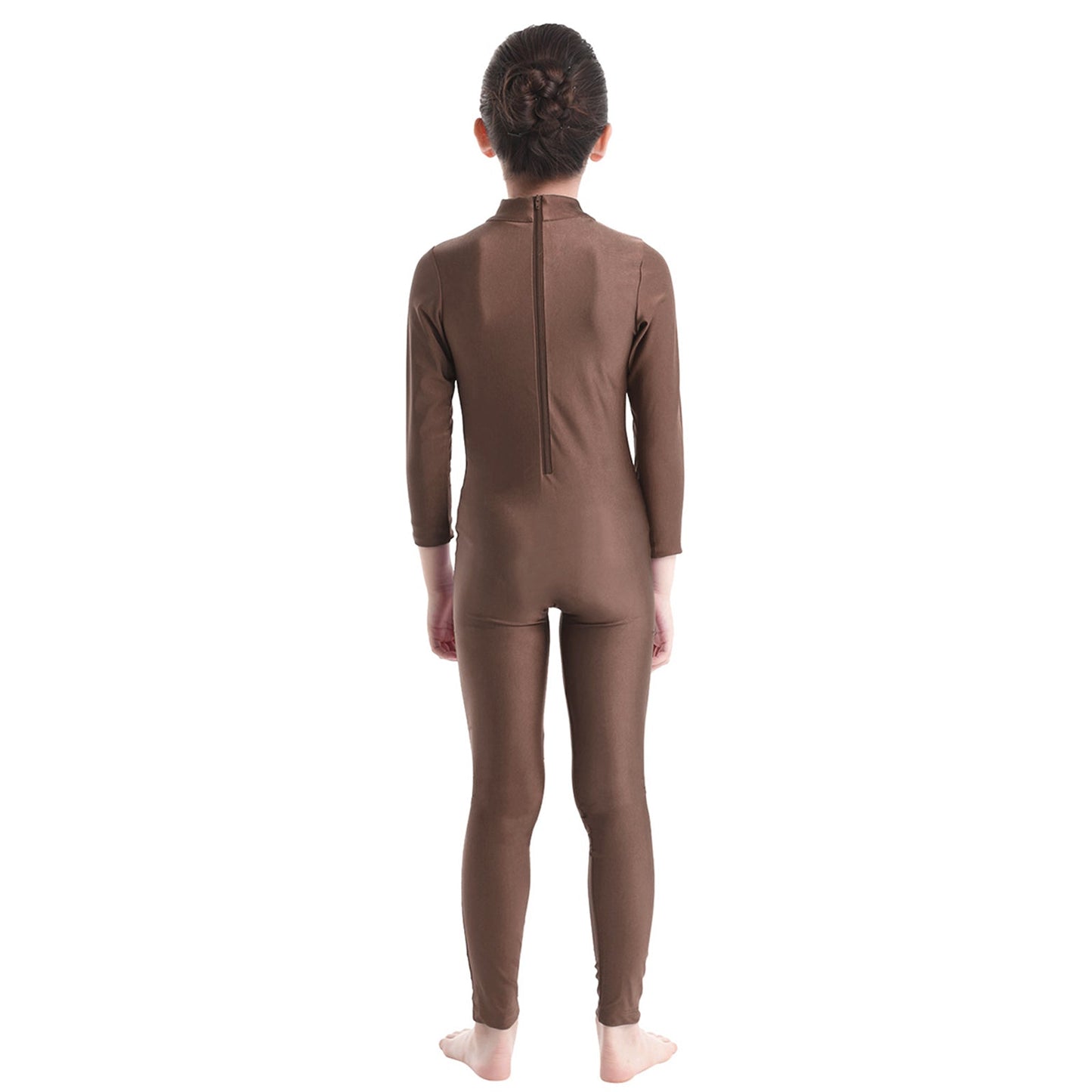 Kids Girls Full Body Gymnastics Bodysuit, Ballet Dance Jersey Leotard, Jumpsuit Sports Unitard, Children Dancewear and Sportswear