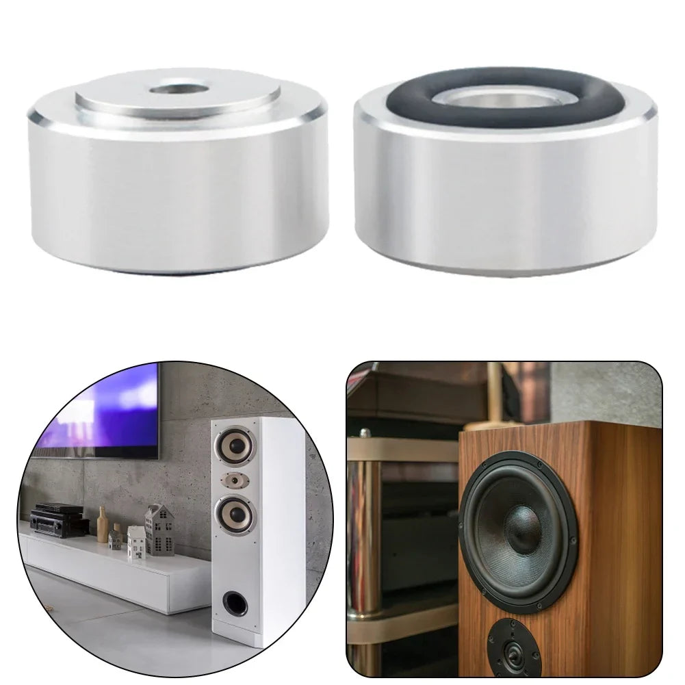 4/8Pcs HiFi Speaker Isolation Spikes – Aluminum Alloy Stand Feet Pads for Speakers & DAC