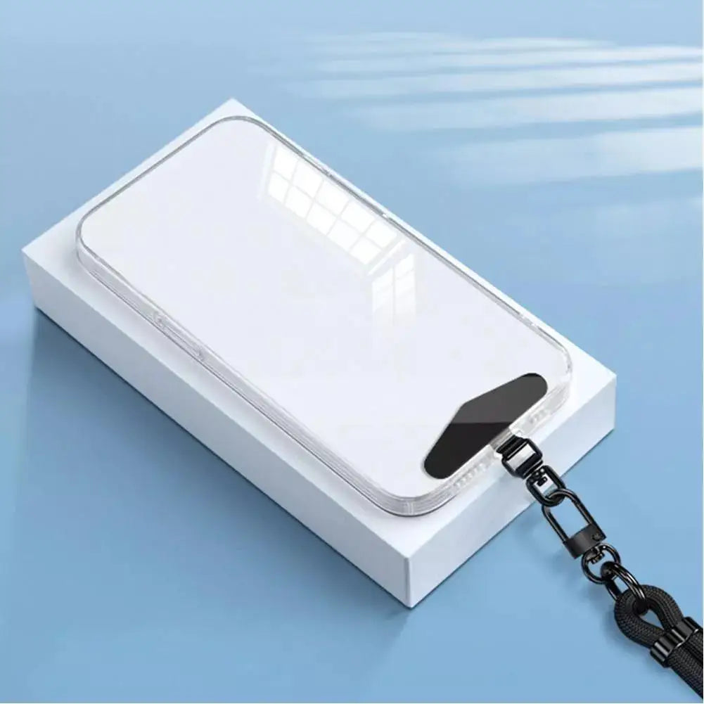Upgraded 360° Rotatable Stainless Steel Phone Tether Tab - Metal Patch Gasket & Cellphone Lanyard Safety Connector Piece