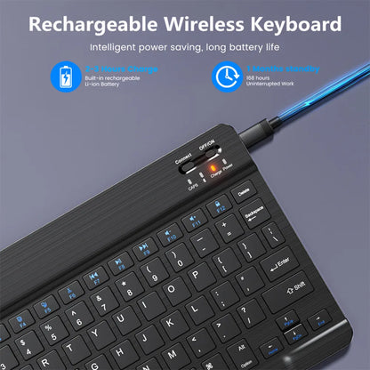 Bluetooth Wireless Keyboard & Mouse Set – Multi-Language Support for iOS, Android, Windows, iPad & Tablets