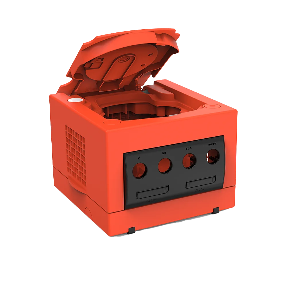 Bitfunx GameCube NGC Replacement Shell – Transparent Purple & Black Case for GC Console