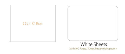 Personalized Wedding Guest Book - White/Black Elegant Keepsake, Photo Album & Signature Book for Messages