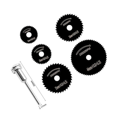 6Pcs High-Speed Steel Woodworking Saw Blade Set – Metal Cutting Circular Saw Blades for Electric Drill, Grinder & Power Tool Use