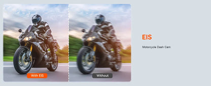 Motorcycle 2K Front & Rear DVR Dash Cam – WiFi GPS, Waterproof Full-Body Video Recorder Black Box
