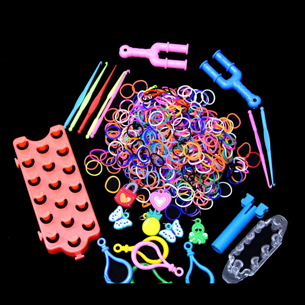 Loom Rubber Bands Bracelet Kit – DIY Woven Lacing & Knitting Craft Toy Gift for Kids