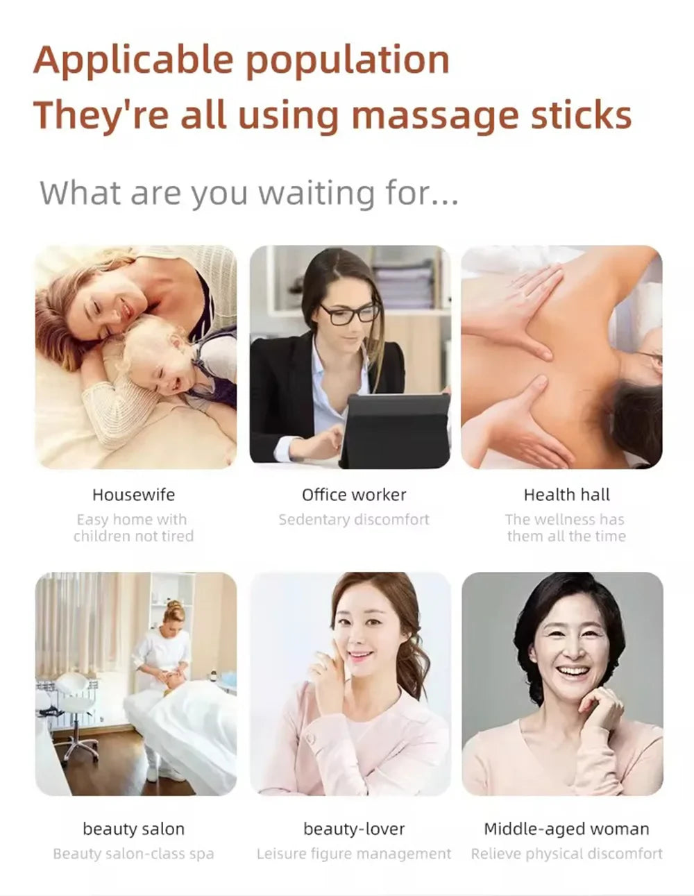 36W Red Light Heated Massage Roll Massager - 360° Rotating Inner Ball for Full Body & Anti-Cellulite