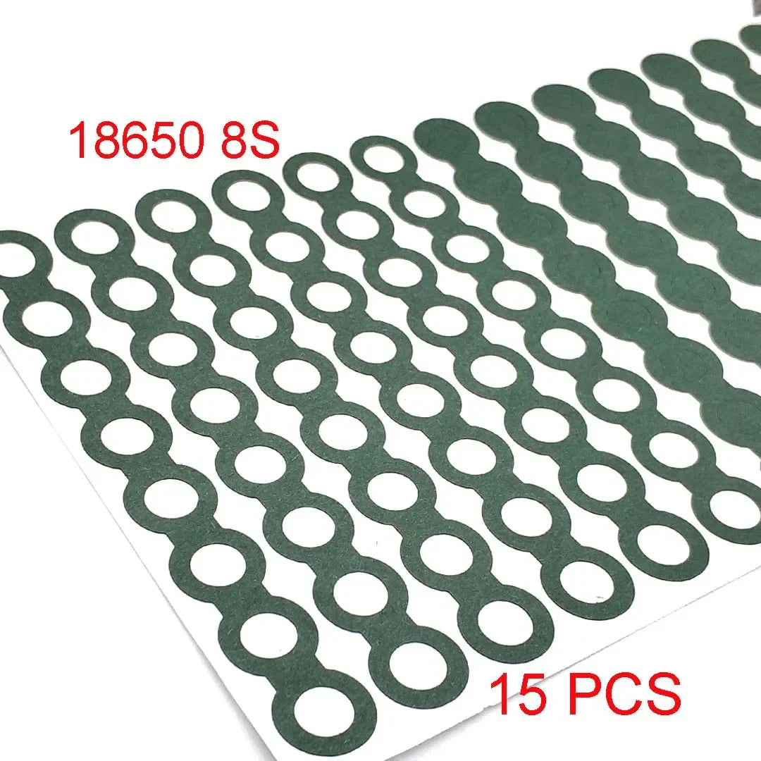 18650/21700/32650 Li-ion Battery Insulation Gasket – Barley Paper Insulating Glue Patch & Electrode Pads for Battery Pack