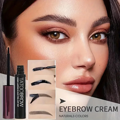 Tattoo Peel Off Eyebrow Gel Tint – Semi-Permanent, Waterproof, Transfer-Proof for Fuller, Defined Brows