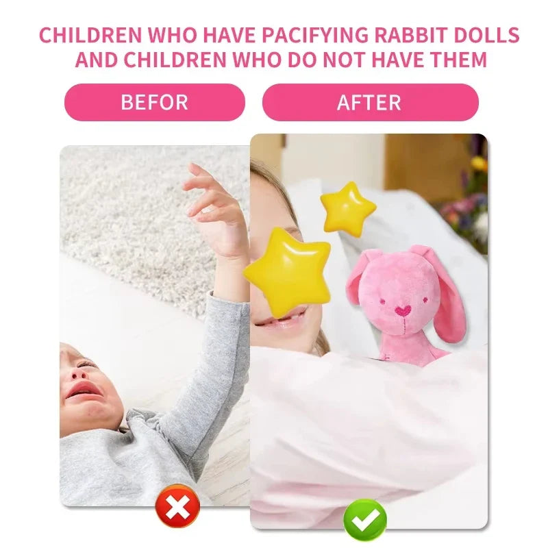 Cute Cartoon Plush Rabbit Doll – Kids Toy, Birthday Gift, Baby Stroller Sleeping Partner & Crib Tent Decor Ornament