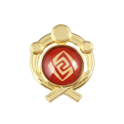 Genshin Impact Sumeru Vision Pins - Anime Character Element Badge Lapel Brooch Collectible Accessories