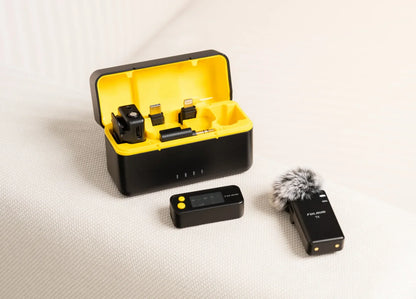 FULAI M X5 Wireless Lavalier Microphone – Quick Noise-Cancellation System for DSLR, iPhone, Android & YouTube Recording