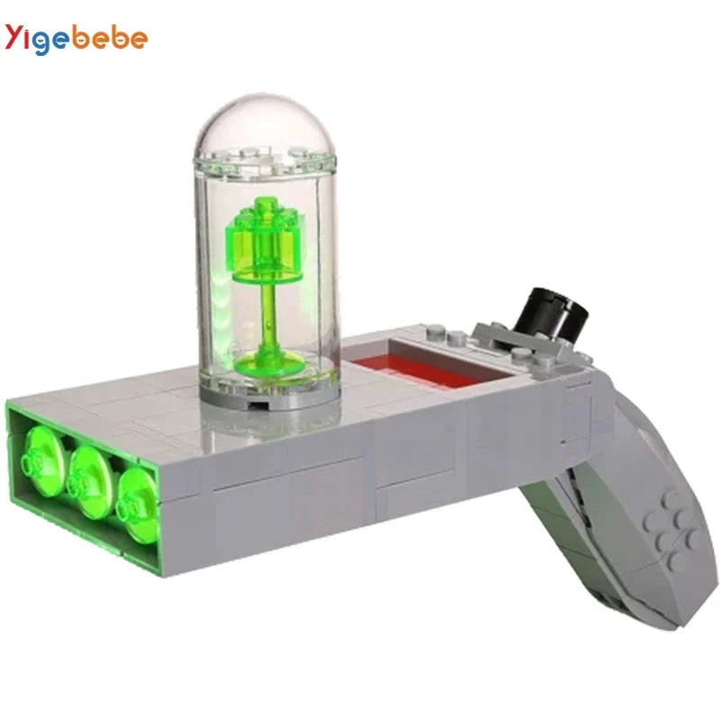 Anime Scientist Green Fluid Gun Building Blocks - 188PCS Creative Model Toy Set