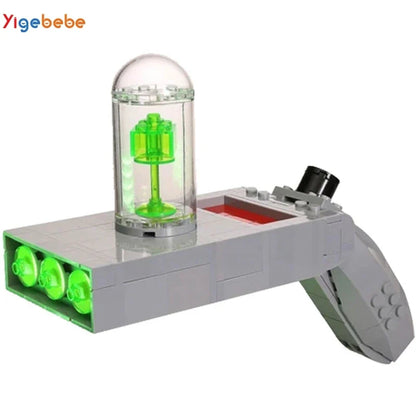 Anime Scientist Green Fluid Gun Building Blocks - 188PCS Creative Model Toy Set