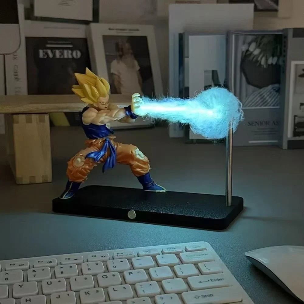 Rechargeable Dragon Ball Gogeta Lamp – Son Goku Kakarotto Kamehameha Wave Magnetic Anime Light