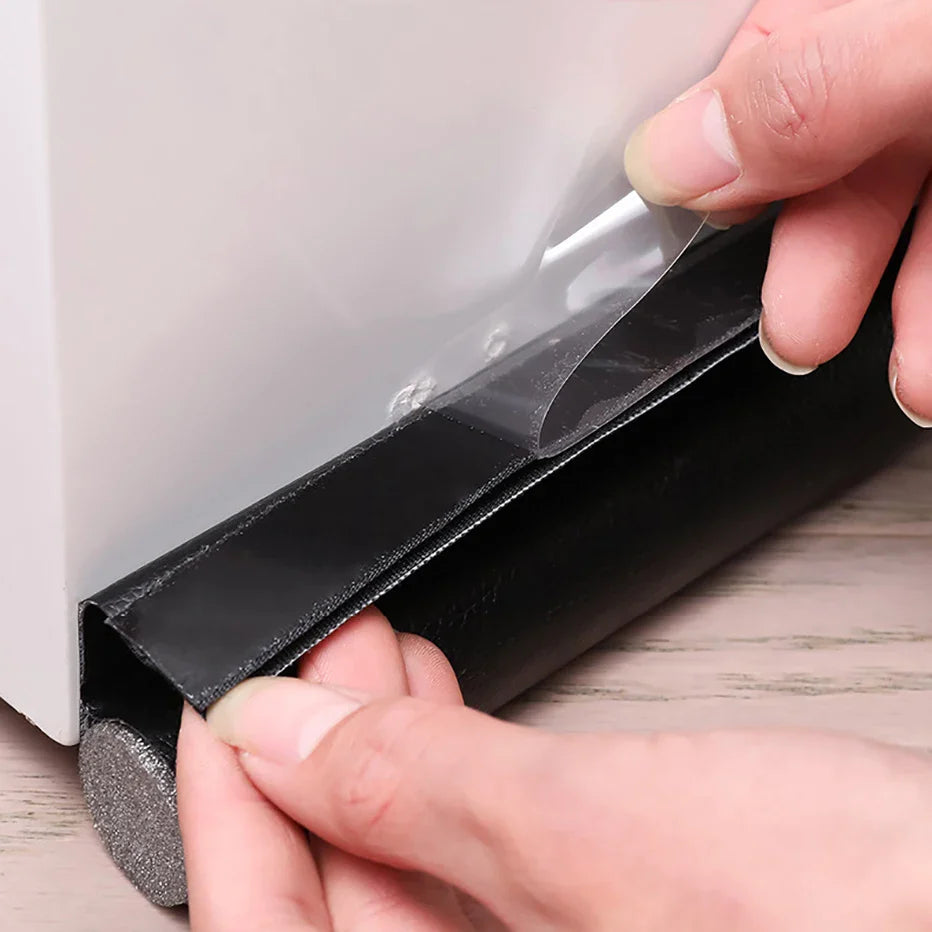 Adjustable Door Bottom Seal Strip - Weatherstrip, Draft Stopper, Anti-Cold, One Side Gap Blocker, Foam Weather Strip for Enhanced Insulation