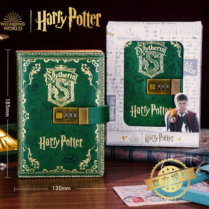 2024 New Harry Potter Four Academy Retro Notebook - A5 Cartoon Log Writing Book, Color Pages, Student & Birthday Gift