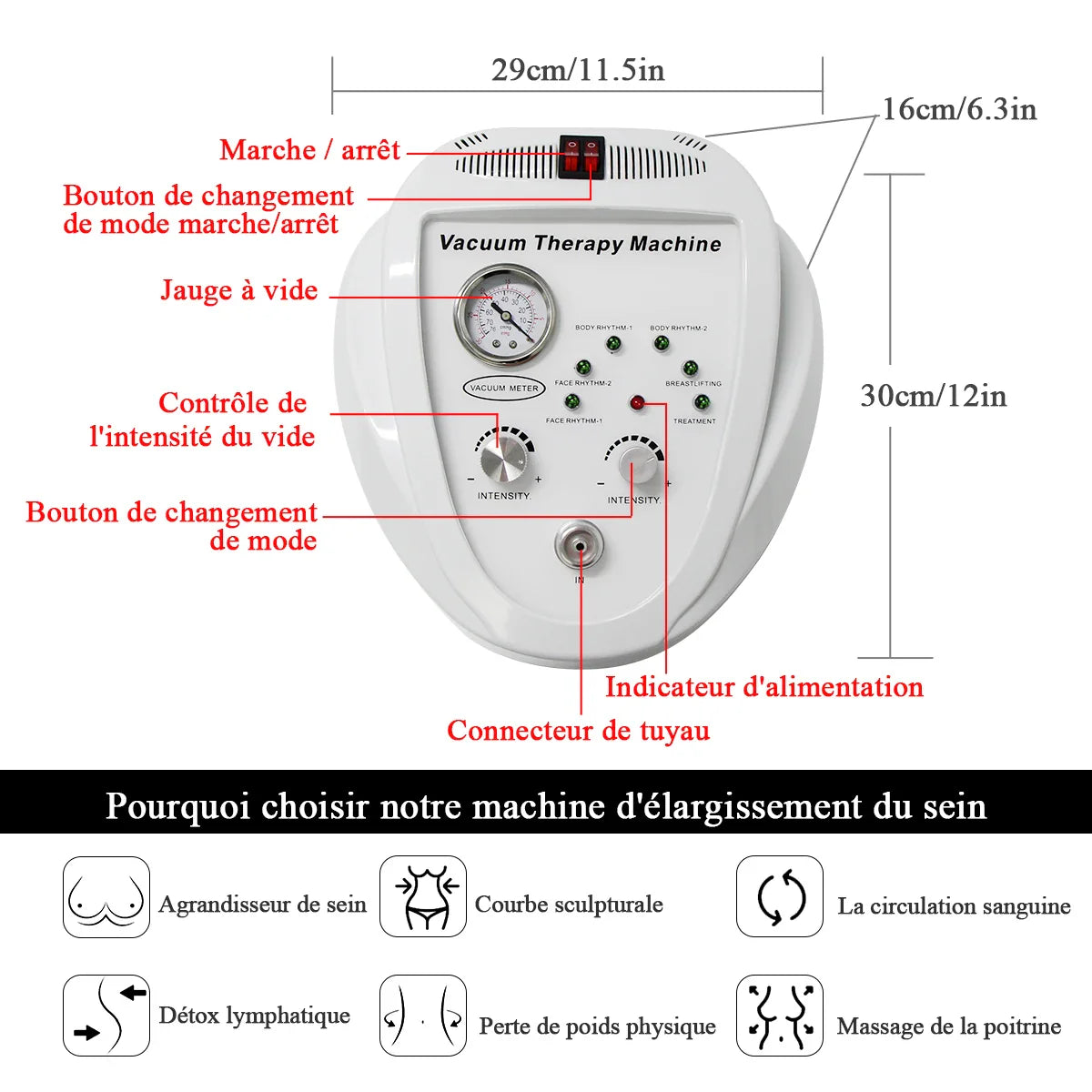 AOKO Vacuum Massage Beauty Machine — Face Lifting, Breast Enlargement & Butt Shaping Device
