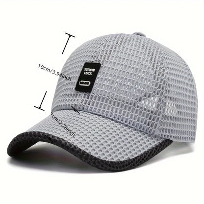 Summer Baseball Cap - UV Protection Breathable Mesh Hat for Hiking, Fishing & Outdoor Activities