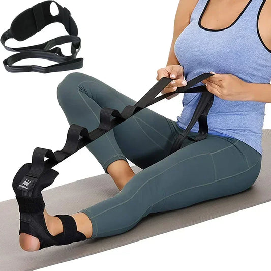 Yoga & Fitness Stretching Band – Leg Flexibility, Rehabilitation, Plantar Fasciitis Foot Care Training Belt
