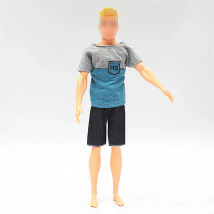 30cm Doll Clothing Set — Men’s Multi-Style Sports Outfit for Boyfriend Dolls