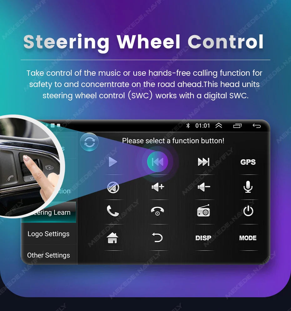 Android 13 Wireless CarPlay Multimedia Player – 7/8/9" IPS Screen GPS & WiFi Car Radio for VW Passat, Golf, Polo, Jetta & Skoda