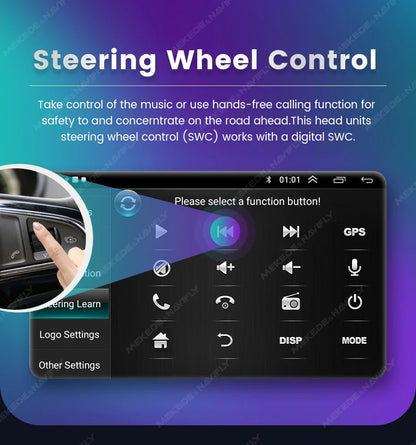 Android 13 Wireless CarPlay Multimedia Player – 7/8/9" IPS Screen GPS & WiFi Car Radio for VW Passat, Golf, Polo, Jetta & Skoda