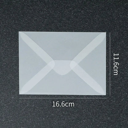 50 Pcs Blank Translucent Envelopes – for Invitations, Postcards, Gift Boxes, Wedding & Business Letters