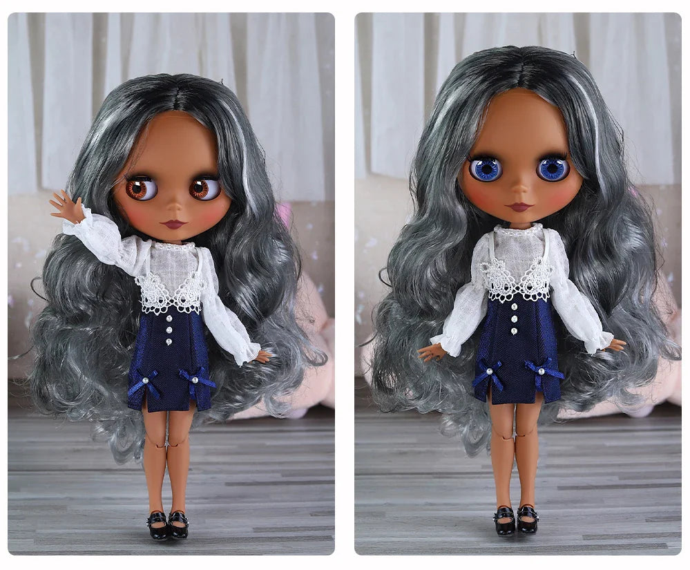 ICY DBS Blythe Doll 1/6 BJD – 30cm Joint Body Set with Random Eyes, Anime Girl Toy Gift