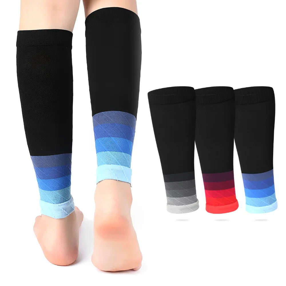 Calf Compression Sleeves - 20-30mmHg Running Leg Sleeves for Shin Splints, Varicose Veins & Fatigue Relief for Men & Women