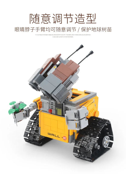 Robot Mobilization Lego-Compatible Puzzle Building Blocks – Wall-E Assembly Model Toy for Kids & Gifts