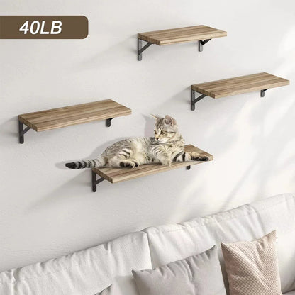 Floating Wall Shelves – Wooden Wall Mounted Bookshelf Storage Rack for Living Room, Bedroom, Bathroom & Kitchen Home Decor Organizer