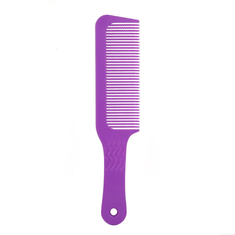 Professional Salon Hair Clipper Accessory – Flat Head Cut Comb, Anti-Static, Wide Tooth Hair Styling Brush for Men