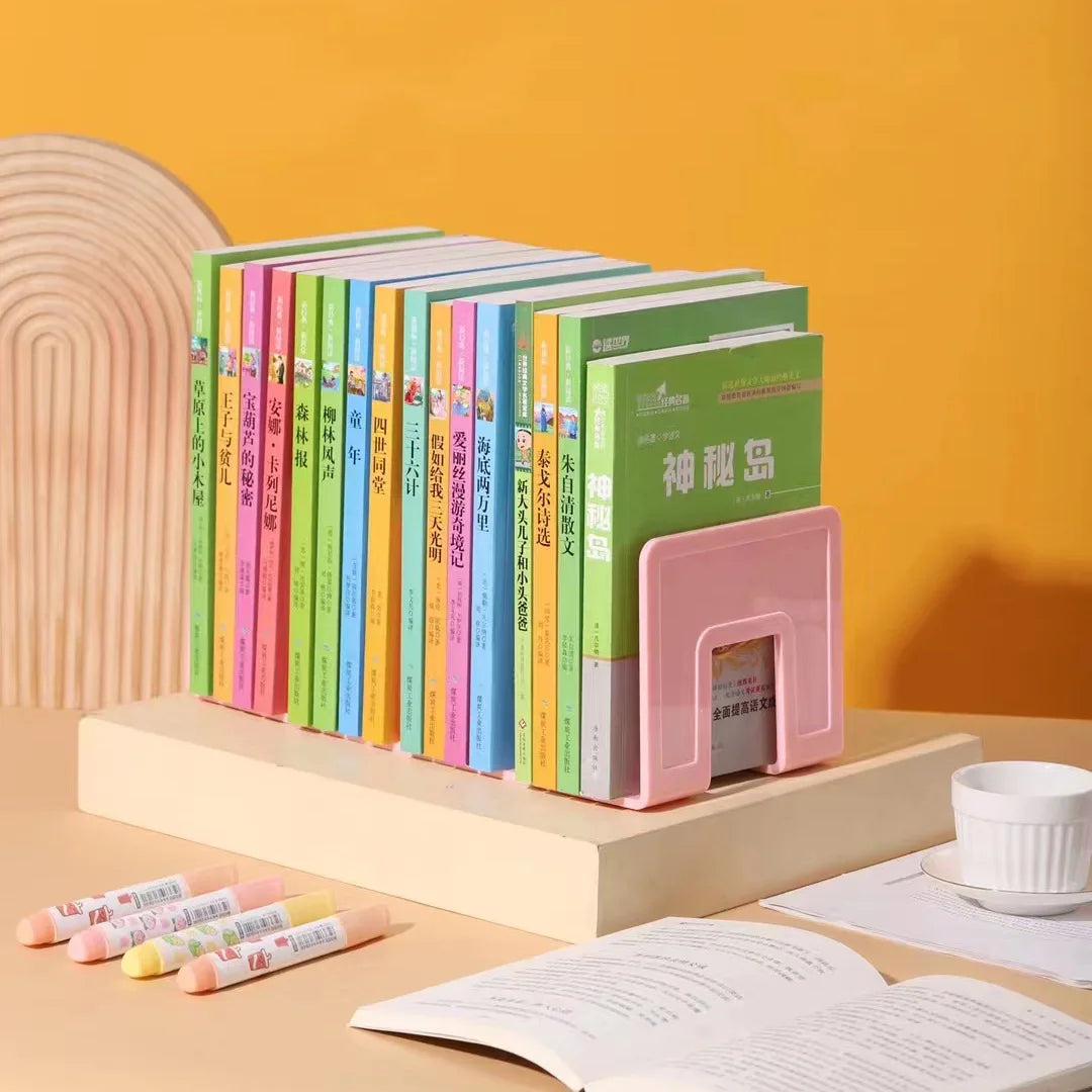 Multi-Function Bookshelf & Bookend Organizer – Desk Stand for Books, Magazines, CDs, Files, School & Office Supplies