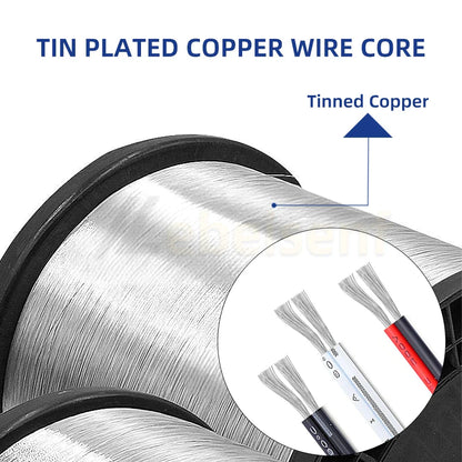 2Pin UL2468 Electrical Wire 2m/5m/10m/20m – Tinned Copper PVC Insulated Cable, 24/22/20AWG for LED Light Strip Extension