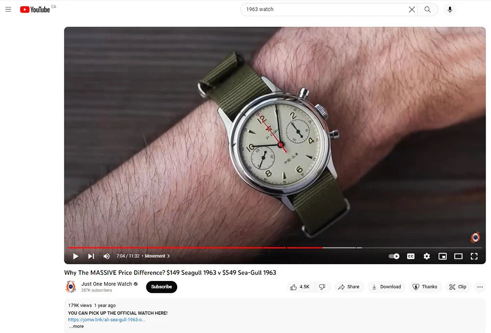 40mm 1963 Pilot Aviation Mechanical Chronograph — Original Seagull ST1901 Movement Men's Sapphire Vintage Watch