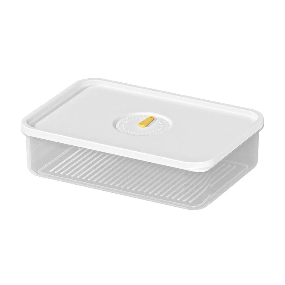 Portable Transparent Food Grade Fruit & Meat Storage Box – Fridge Organizer Container