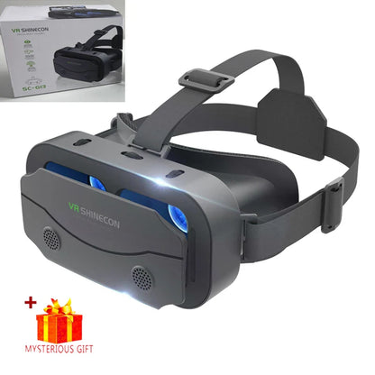 Shinecon 3D VR Headset – Virtual Reality Glasses with Helmet Lenses for Smartphones