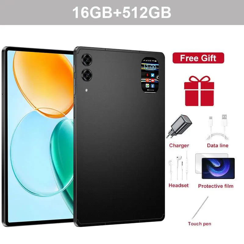 2026 Pad 7s Pro 10.1" Android Tablet – 16GB+1TB, 10000mAh, 5G WiFi Dual SIM, Global Version Kids PC