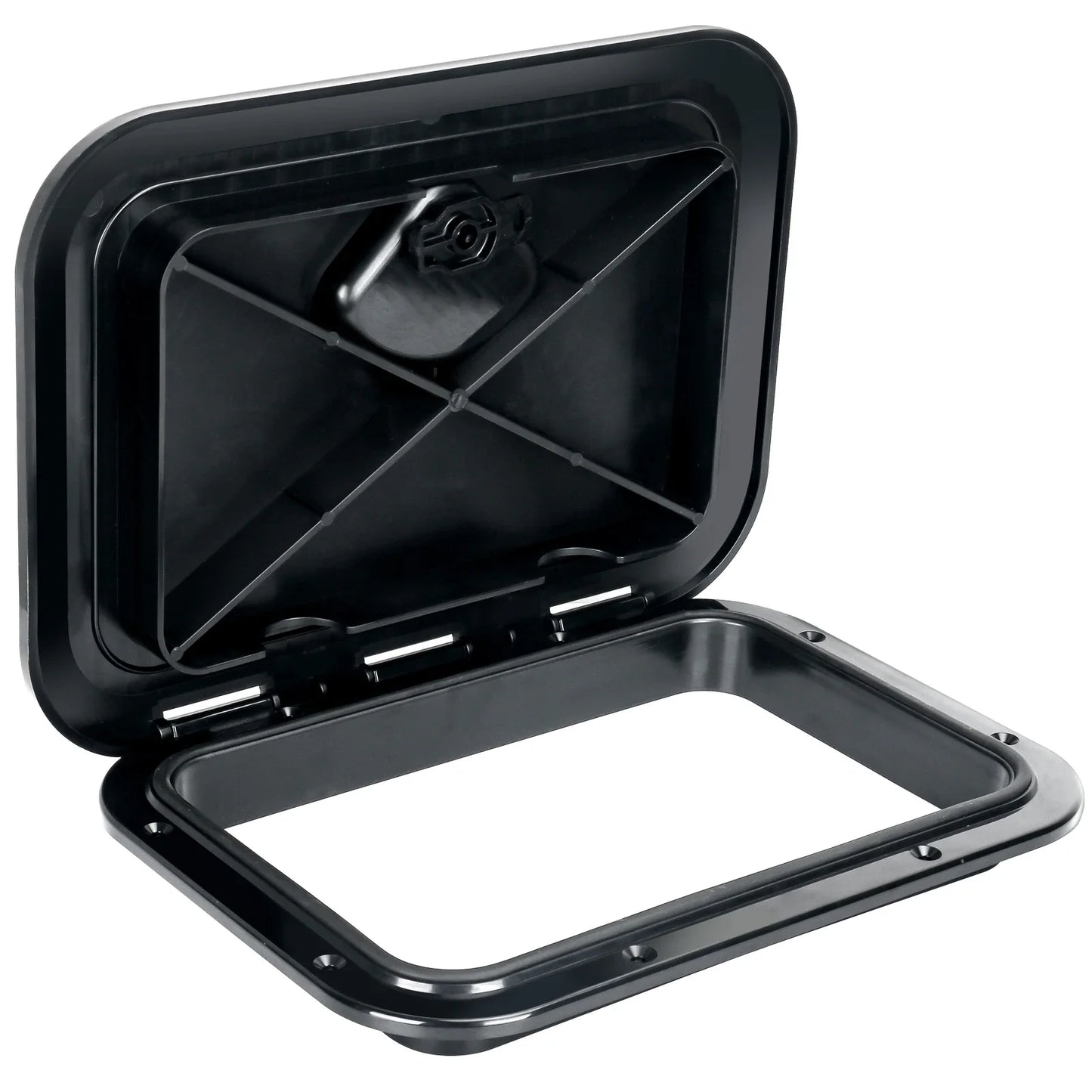 ABS Deck Access Hatch Cover — Waterproof Anti-UV Non-Skid Inspection Hatch for Marine Boats, Yachts & RVs, 15×11"