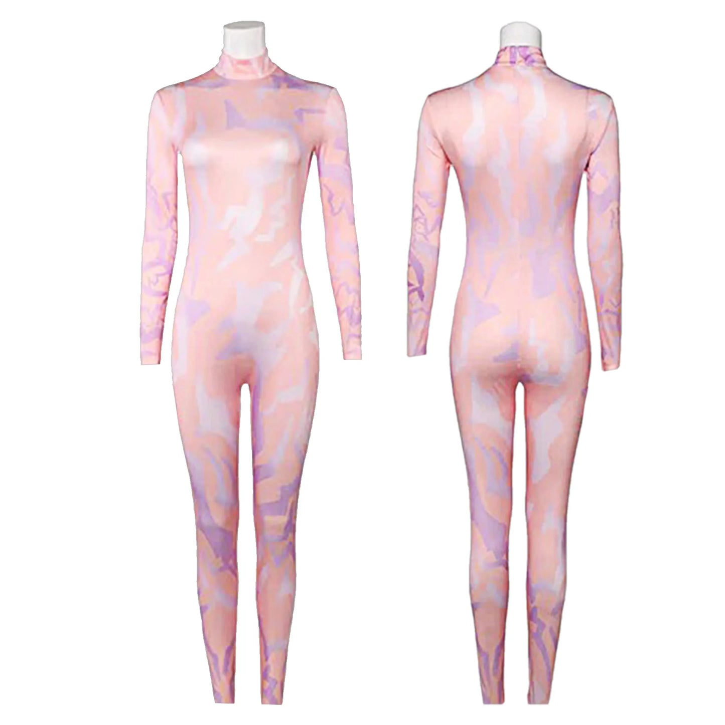 Demon Hunters Rumi Cosplay Costume – Colorful K-Pop Tattoo Jumpsuit, Devil Bodysuit for Anime Role-Play & Halloween Performance