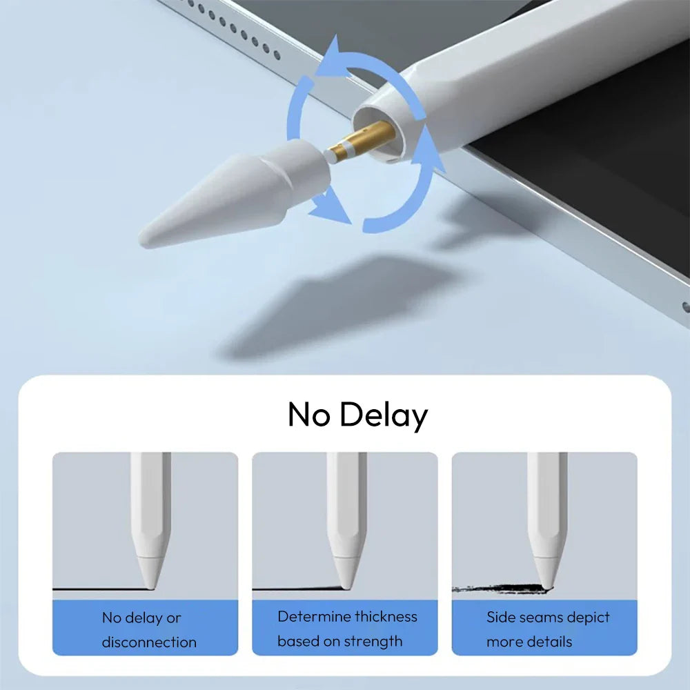 Replacement Tips for Apple Pencil 1st/2nd Gen – Upgraded Durable Nibs for iPad Pro Pencil