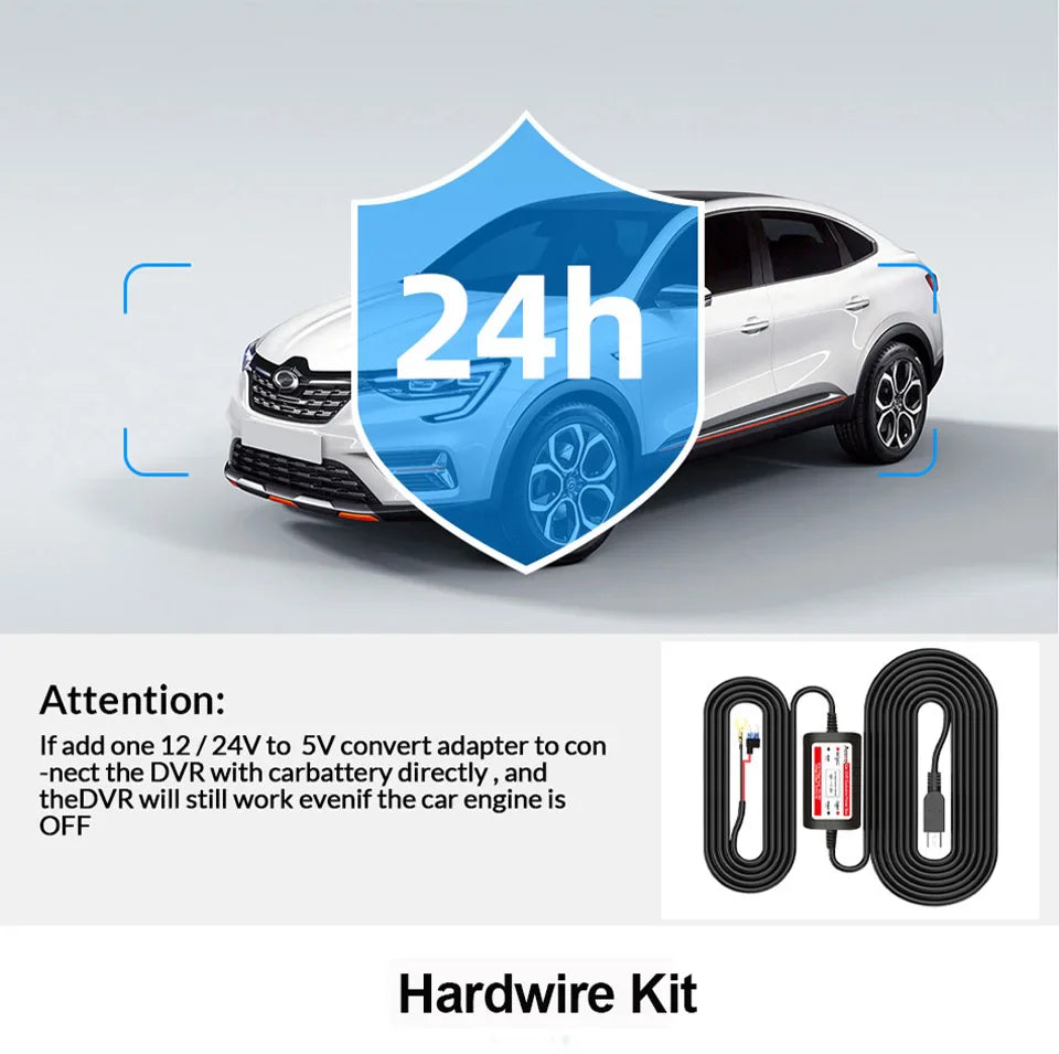E-ACE 10'' 4G Android Dash Cam – FHD 1080P Dual Lens Rearview Mirror DVR with ADAS & Streaming