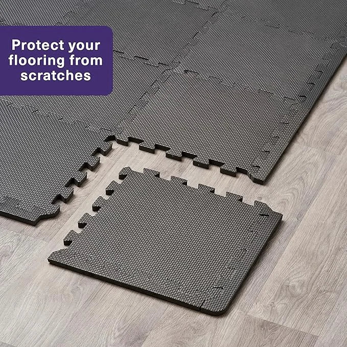 8/12/20PCS EVA Gym Floor Mats 30x30cm — Non-Slip Foam Mats for Yoga, Fitness & Sports Protection