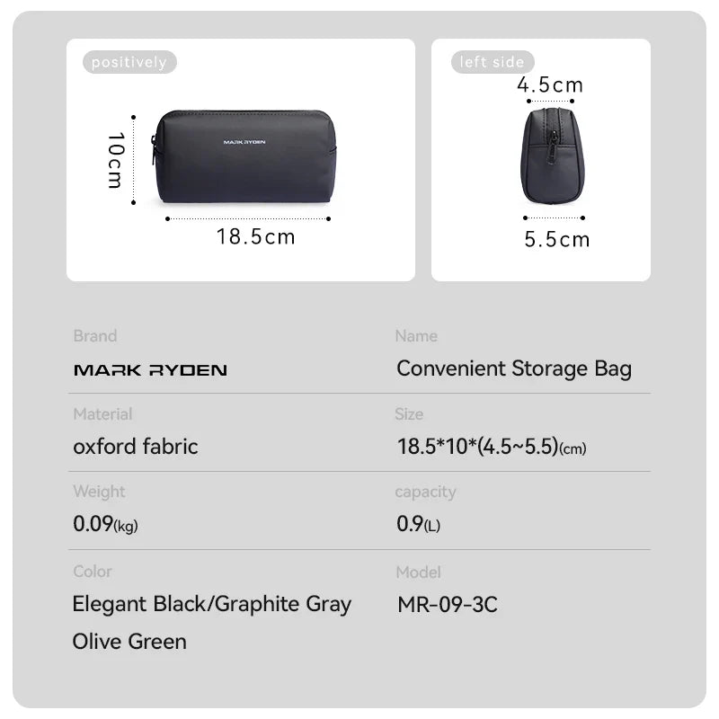 MarkRyden Portable Large Capacity Travel Toiletries Bag – Durable & Spacious Organizer